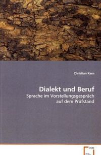 Produktbild: Karn Christian: Dialekt und Beruf