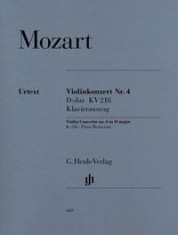 Produktbild: Wolfgang Amadeus Mozart - Violinkonzert Nr. 4 D-dur KV 218