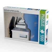 Produktbild: CALVENDO Puzzle Badeh&auml;uschen am Strand von L&oslash;kken | 1000 Teile Lege-Gr&ouml;&szlig;e 64x48cm Foto-Puzzle f&uuml;r gl&uuml;ckliche Stunden