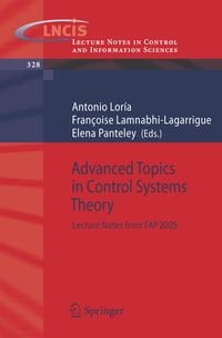 Produktbild: Advanced Topics in Control Systems Theory