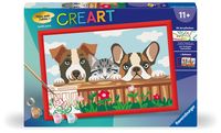 Produktbild: CreArt, Malen nach Zahlen Kinder - Hunde und Katze