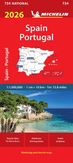 Produktbild: Spain & Portugal 2026 - Michelin National Map 734