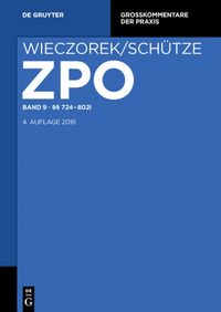 Produktbild: Zivilprozessordnung und Nebengesetze / &sect;&sect; 724-802l