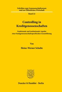 Produktbild: Controlling in Kreditgenossenschaften.