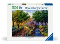 Produktbild: Erwachsenenpuzzle 1500 Teile - Cottage am Flu&szlig;