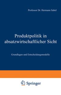 Produktbild: Produktpolitik in absatzwirtschaftlicher Sicht
