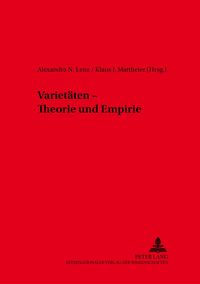 Produktbild: Varietaeten &ndash; Theorie und Empirie