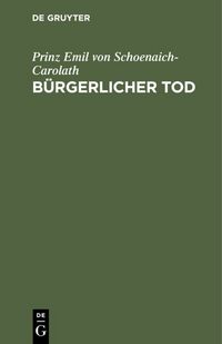 Produktbild: B&uuml;rgerlicher Tod