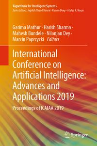 Produktbild: International Conference on Artificial Intelligence: Advances and Applications 2019
