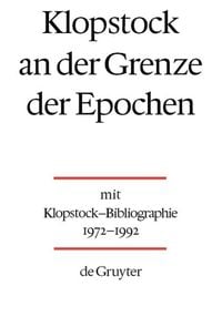 Produktbild: Klopstock an der Grenze der Epochen