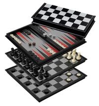 Produktbild: Schach-Backgammon-Dame-Set, Feld 37 mm