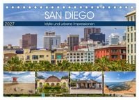 Produktbild: SAN DIEGO Idylle und urbane Impressionen (Tischkalender 2027 DIN A5 quer), CALVENDO Monatskalender