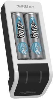 Produktbild: ANSMANN Akku-Ladeger&auml;t Comfort Mini + 2&times; AA 2100mAh
