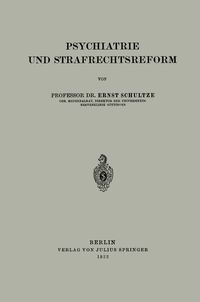 Produktbild: Psychiatrie und Strafrechtsreform