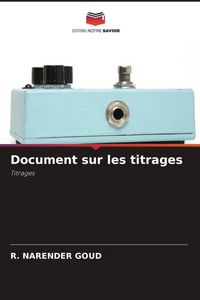 Produktbild: Document sur les titrages
