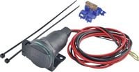 Produktbild: BAAS Zigarettenanz&uuml;nderdose mit Rohrhalter ZA02 Belastbarkeit Strom max.=5 A Passend f&uuml;r (Details) Zigarettenanz&uuml;nderstecker Steckdose 12 V/DC