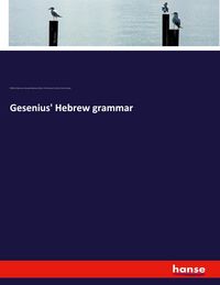 Produktbild: Gesenius' Hebrew grammar