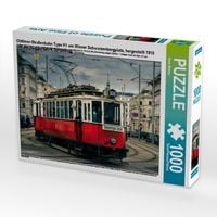 Produktbild: CALVENDO Puzzle Oldtimer-Stra&szlig;enbahn Type H1 am Wiener Schwarzenbergplatz, hergestellt 1910 von der Waggonfabrik Simmering | 1000 Teile Lege-Gr&ouml;&szlig;e 64x48cm Foto-Puzzle f&uuml;r gl&uuml;ckliche Stunden