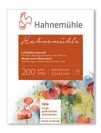 Produktbild: Hahnem&uuml;hle Miniblock Echt-B&uuml;tten, 200g/m&sup2;, 8 x 10,5 cm/12 Blatt