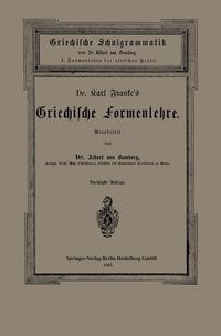 Produktbild: Dr. Carl Franke's Griechische Formenlehre
