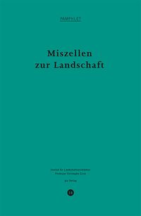 Produktbild: Miszellen zur Landschaft