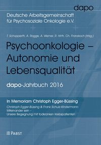 Produktbild: Psychoonkologie - Autonomie und Lebensqualit&auml;t