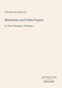 Produktbild: Memorials and Other Papers