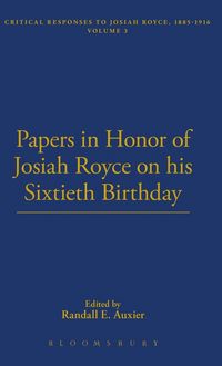 Produktbild: Papers in Honor of Josiah Royce