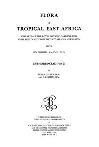 Produktbild: Flora of Tropical East Africa - Euphorbiac v2 (1988)