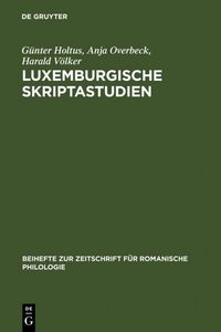 Produktbild: Luxemburgische Skriptastudien