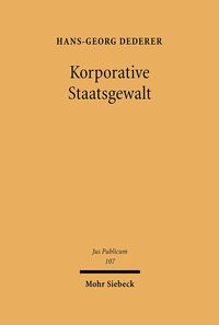 Produktbild: Korporative Staatsgewalt