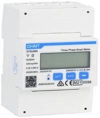 Produktbild: Chint G DTSU666 3&times;230/400V 5(80)A RS485 4PMID 313280 Drehstromz&auml;hler digital MID-konform: Ja 1 St.