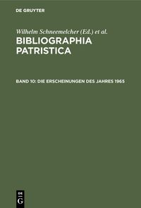Produktbild: Die Erscheinungen des Jahres 1965