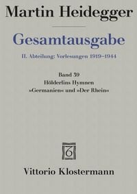 Produktbild: H&ouml;lderlins Hymnen "Germanien" und "Der Rhein" (Wintersemester 1934/35)