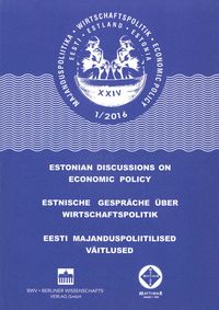 Produktbild: Estnische Gespr&auml;che &uuml;ber Wirtschaftspolitik 1/2016