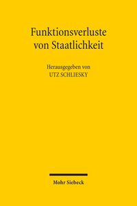 Produktbild: Funktionsverluste von Staatlichkeit