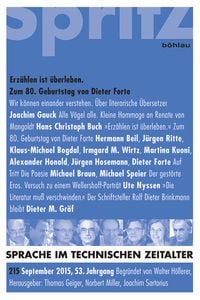 Produktbild: Erz&auml;hlen ist &Uuml;berleben. Zum 80. Geburtstag von Dieter Forte