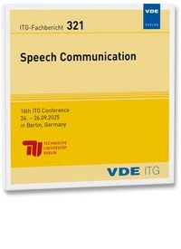 Produktbild: ITG-Fb. 321: Speech Communication