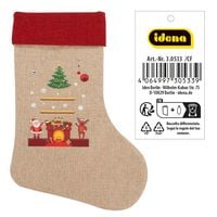 Produktbild: Idena Weihnachtsstrumpf Tannenbaum Kamin 31x46cm
