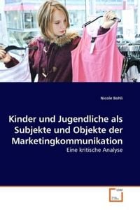 Produktbild: Bohli, N: Kinder und Jugendliche als Subjekte und Objekte de