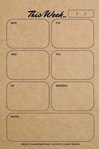 Produktbild: Weekly Planner Notepad