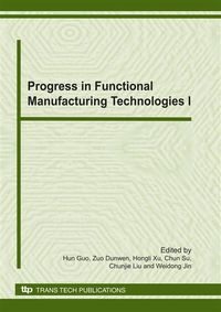Produktbild: Progress in Functional Manufacturing Technologies I