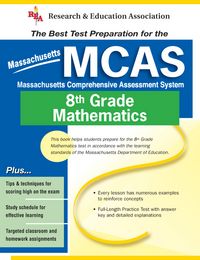 Produktbild: Massachusetts McAs Grade 8 Math (Rea) - The Best Test Prep for Ma Grade 8 Math