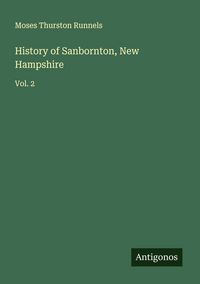 Produktbild: History of Sanbornton, New Hampshire
