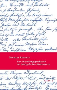 Produktbild: Zur Entstehungsgeschichte des Schlegelschen Shakespeare