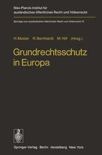 Produktbild: Grundrechtsschutz in Europa