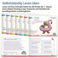 Produktbild: Paket &ndash; Lesen mit Rico Schnabel: Komplettbezug Hefte 1 - 7 (silbierte Ausgabe)
