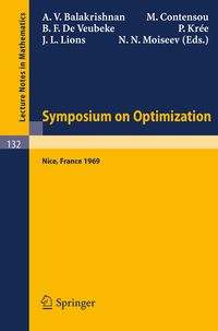 Produktbild: Symposium on Optimization