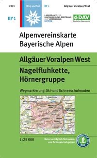 Produktbild: Allg&auml;uer Voralpen West, Nagelfluhkette, H&ouml;rnergruppe 1:25 000