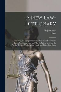 Produktbild: A New Law-dictionary